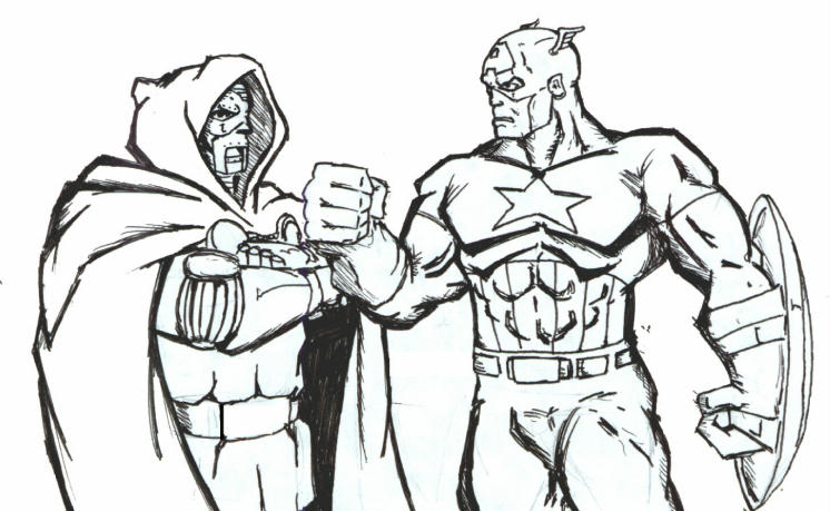 Dr. Doom and Captain America